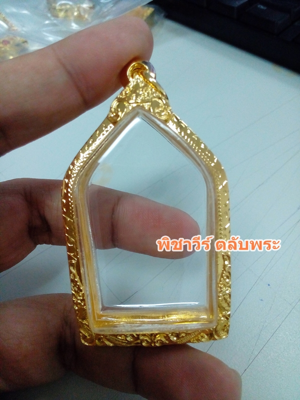 ตลับเงินแกะลายชุบไมครอนใส่ขุนแผนบ้านกร่าง