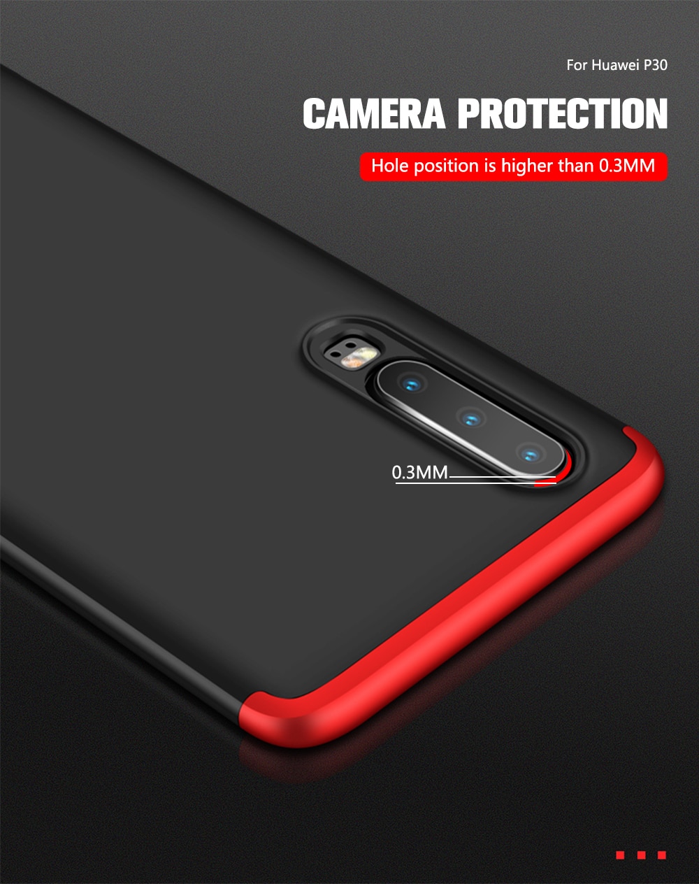 Case Huawei P30 / Pre-Order * เคส GKK แบบถอดได้ Matte PC ผลิตจากวัสดุพีซีที่มีคุณภาพดี *