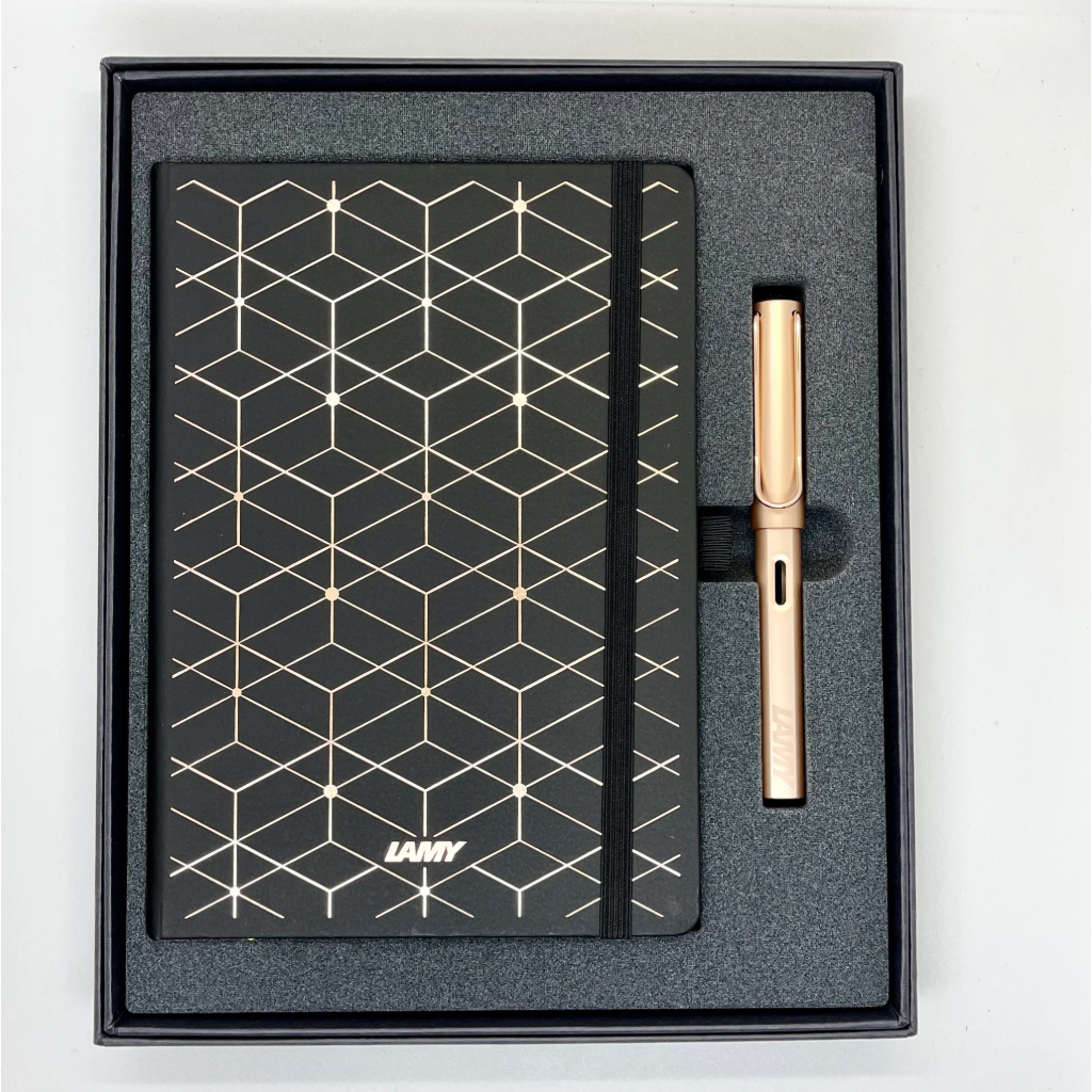 LAMY Lx Rose Gold Fountain Pen Limited Edition 2016 & Notebook Gift Set