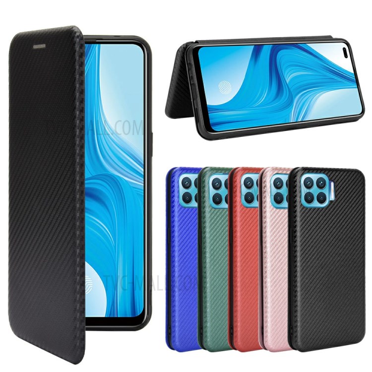 Case OPPO A73 / Pre-order * เคสดูดซับอัตโนมัติ tpu + ฝาครอบโทรศัพท์หนัง PU คาร์บอนไฟเบอร์ *