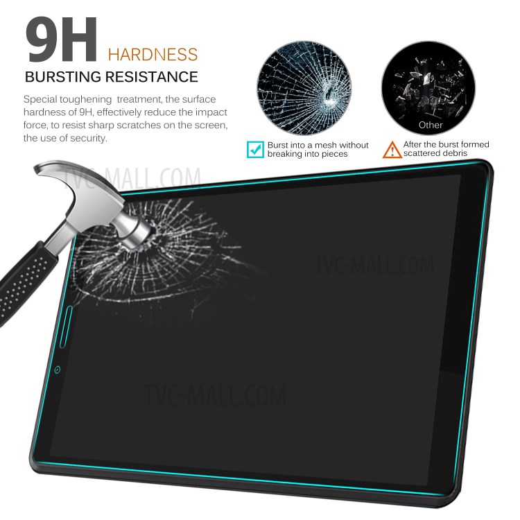กระจกนิรภัย Lenovo Tab M7 / Pre-order * 9H แบบเต็มหน้าจอครอบกระจกโค้ง 0.25 มม. ฟิล์มขอบ *