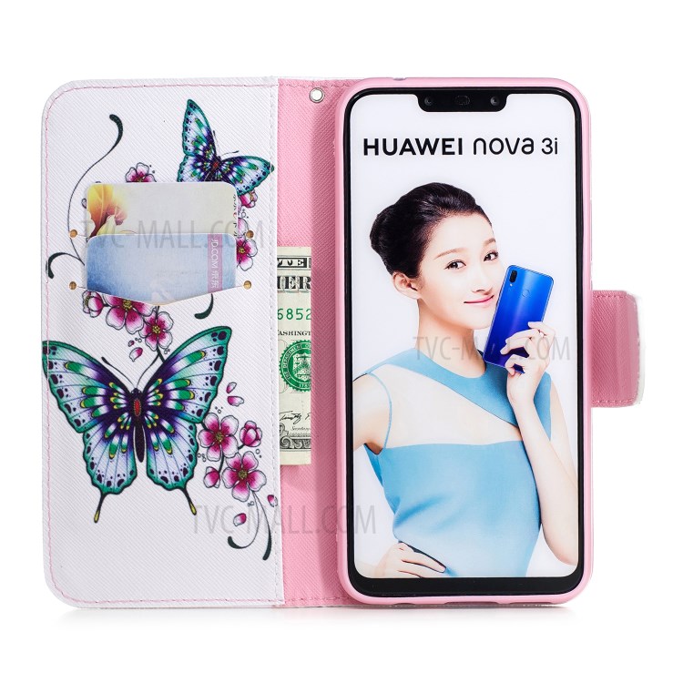 Case Huawei Nova 3i / Pre-Order * รูปแบบการพิมพ์ลาย Wallet สไตล์กระเป๋าสตางค์: ช่องใส่การ์ด 2 ช่อง + กระเป๋าเงิน 1 ใบ *