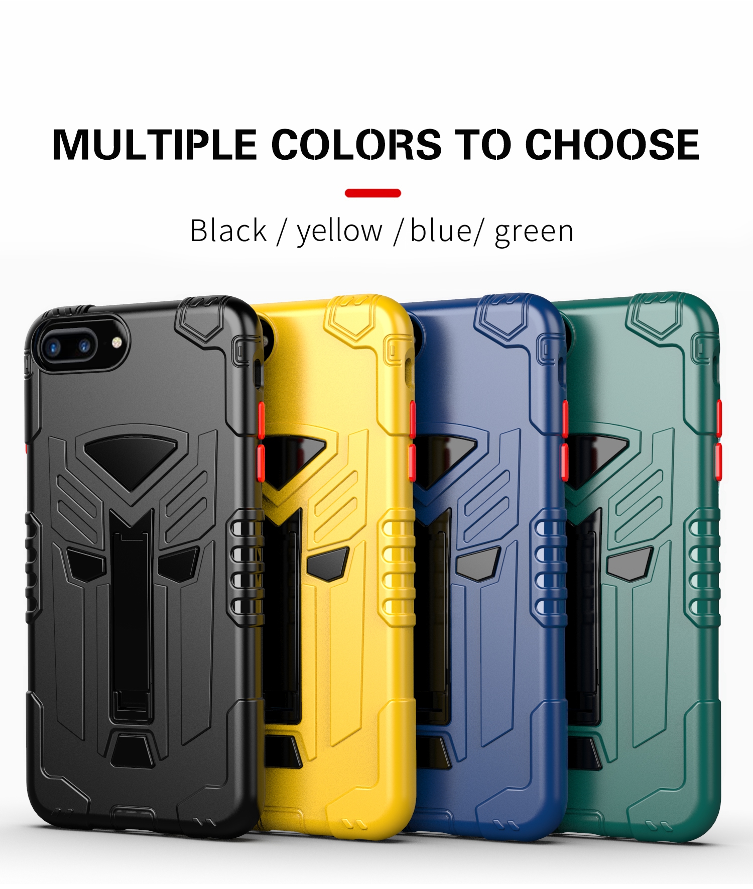 Case iPhone 7 Plus / Pre-order * เคสกันกระแทกพลาสติกแข็ง + soft TPU = ป้องกันสองชั้น ดูเท่ห์และแฟชั่นปกป้องโทรศัพท์ของคุณอย่างมีสไตล์ *