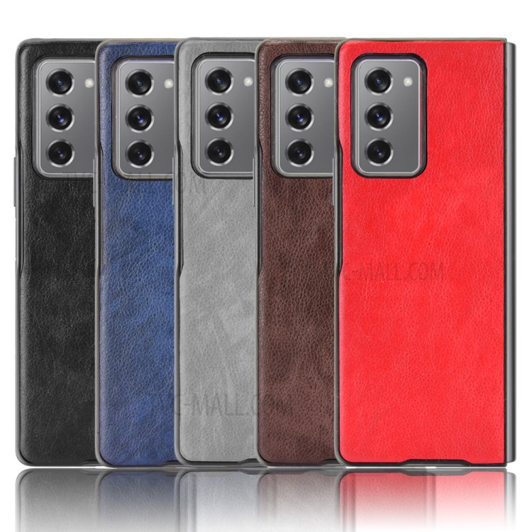 Case Galaxy Z Fold 2 5G / Pre-Order * เคสเนื้อลิ้นจี่พื้นผิวเคลือบหนัง PU ป้องกันลายนิ้วมือ *