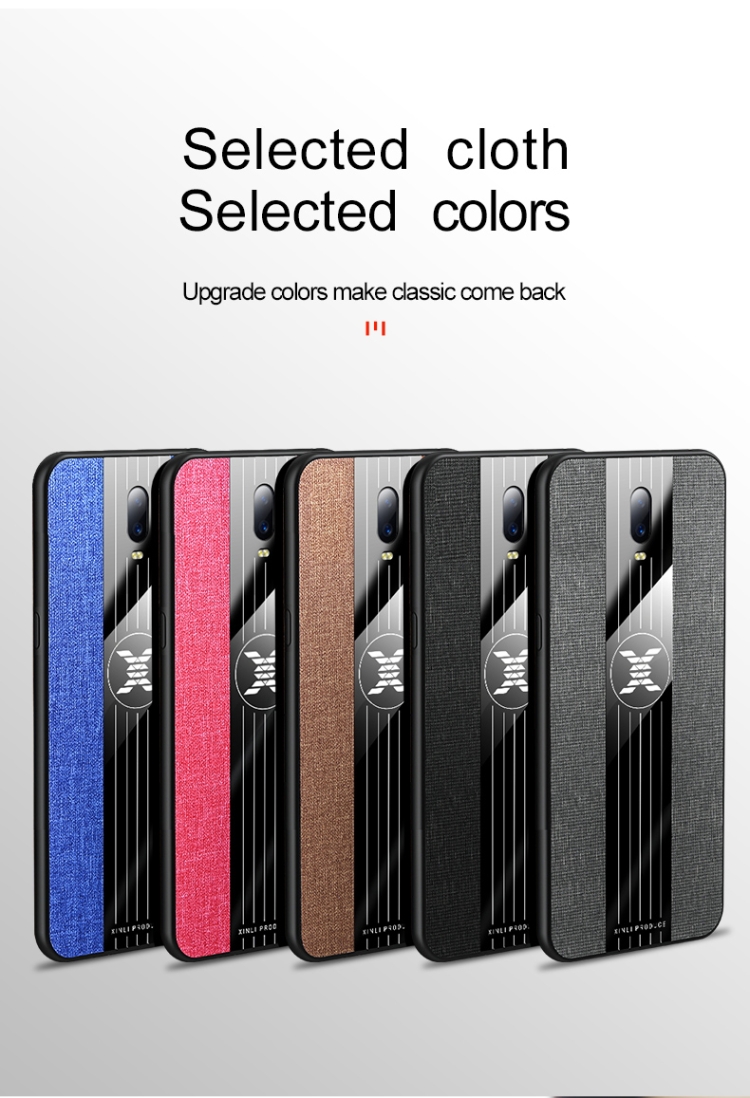 Case OPPO R17 Pro / Pre-Order * XINLI เย็บผ้าเนื้อกันกระแทกเคส TPU *