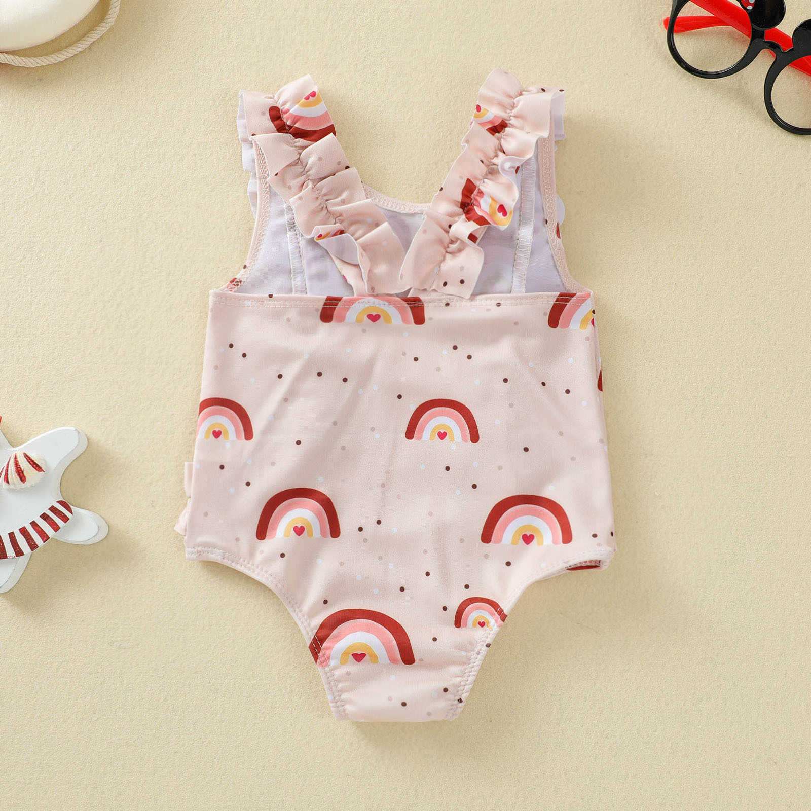 ชุดว่ายน้ำวันพีช ลายรุ้ง ไซส์ 70