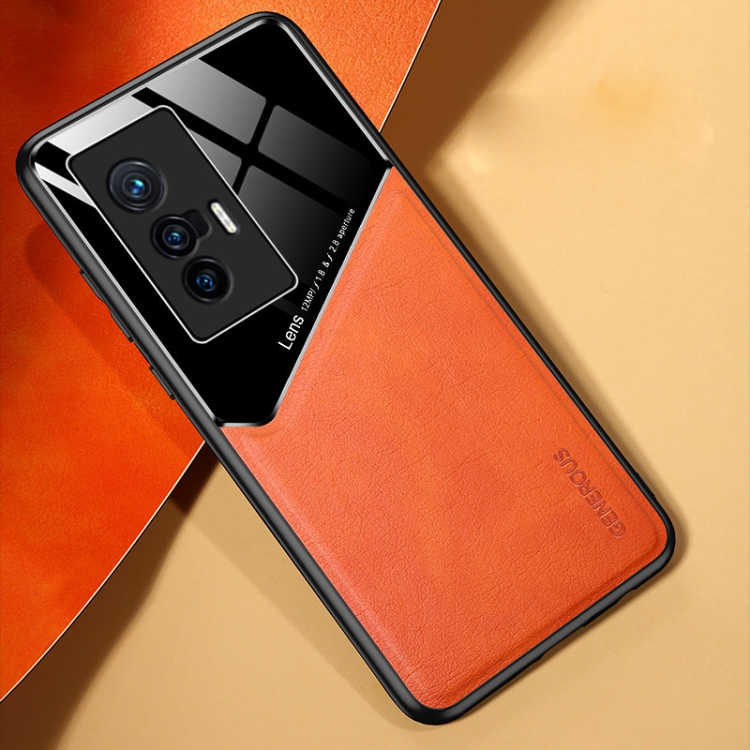 Case Vivo X70 # Pre-orde * เคสหนังรวมทุกอย่าง + เคสแก้วออร์แกนิกพร้อมแผ่นเหล็กโลหะ *