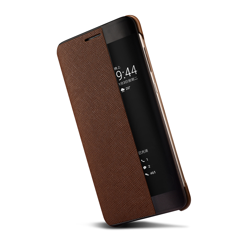 Case Huawei Mate 9 Pro / Pre-order * XOOMZ สมาร์ท หนังPU กากบาท handcrafted และสไตล์วินเทจ *