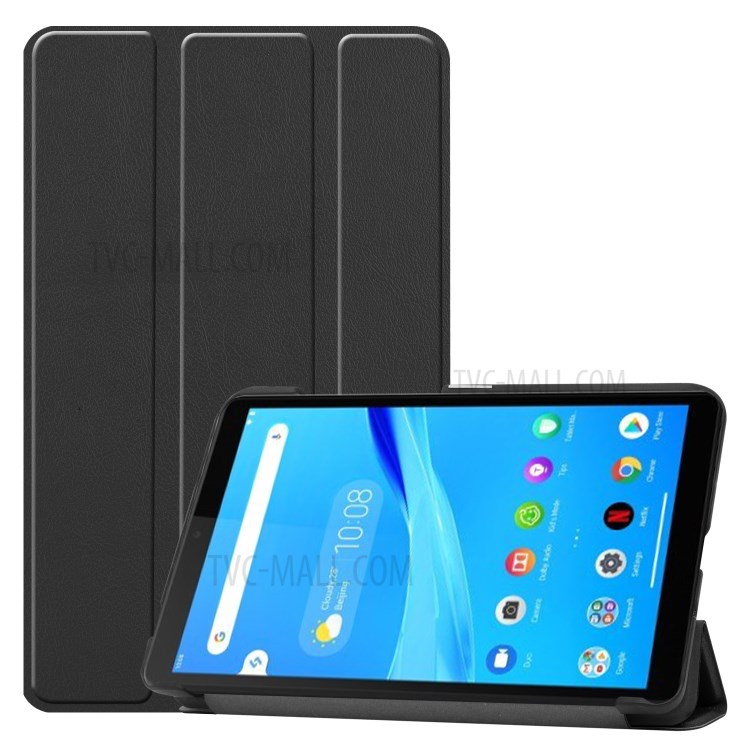 Case Lenovo Tab M7 / Pre-order * เคสผิวหนังลิ้นจี่หนัง PU หนัง 3 - พับ *