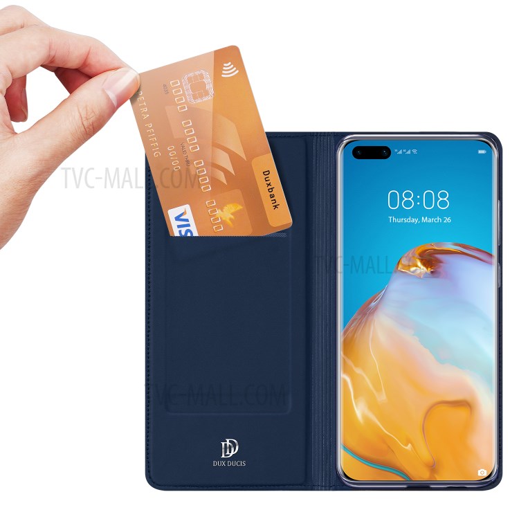 Case Huawei P40 Pro / Pre-order * DUX DUCIS นี้มีสไตล์ธุรกิจที่เรียบง่ายและโครงสร้างตัวเครื่องที่บาง หนัง PU เคลือบเงาที่คัดสรรมาเป็นอย่างดี *