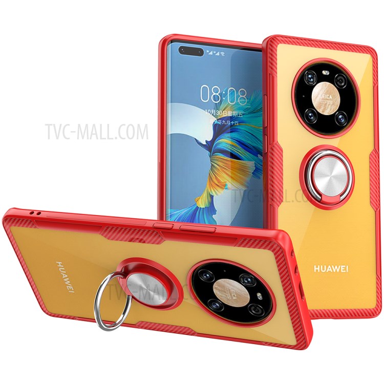 Case Huawei Mate 40 Pro / Pre-Order * เคส พร้อม Finger Ring Kickstand Clear *
