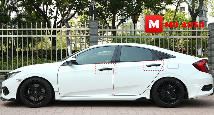 ครอบมือจับประตู 8 ชิ้น คาร์บอน CIVIC FC/FK