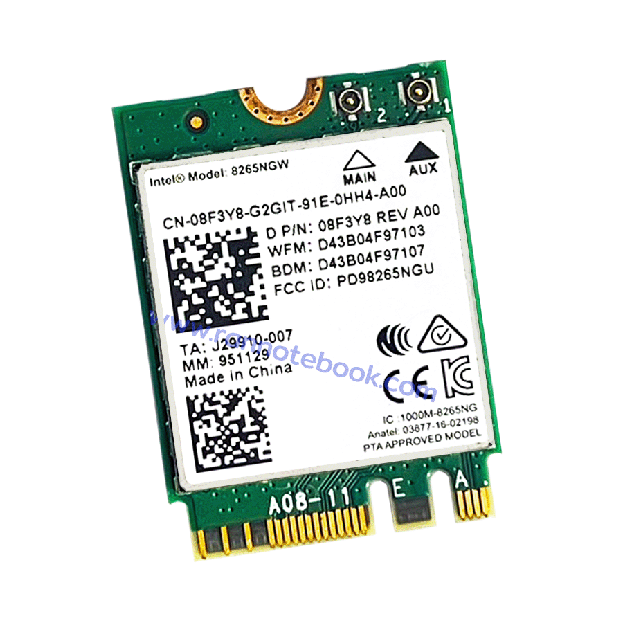 การ์ดไวไฟโน๊ตบุ๊ค Dell Latitude 3470 8F3Y8 แท้ รับประกันสินค้า Dell Thailand