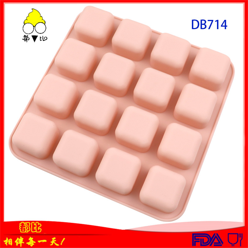 แม่พิมพ์ซิลิโคน สี่เหลี่ยมมน เล็ก 2.5*2.5*2 cm 10 g 1 ชิ้น 005441