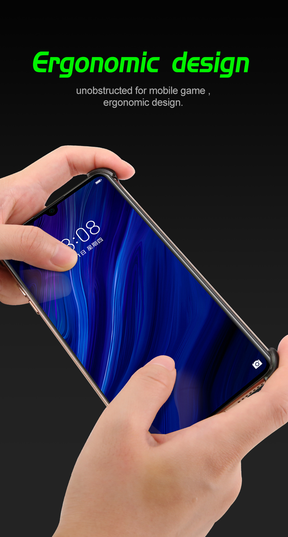 Case Huawei P30 Pro # Pre-Order * R-JUST X-Shaped ส่องสว่าง สดุโลหะที่นำมาใช้ตัวเรือนรูปตัว X นี้ไม่เพียง แต่แข็งแรงและทนทาน *