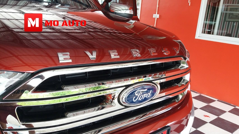 โลโก้ฝากระโปรงหน้าสแตนเลทแท้ FORD EVEREST