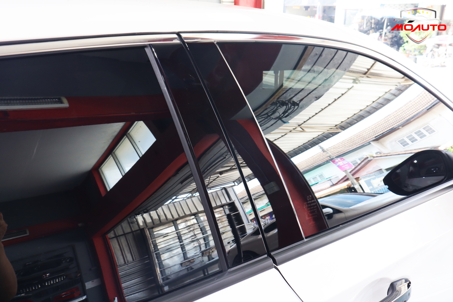 เสาประตู A B ดำเงา RS แท้ CIVIC FE