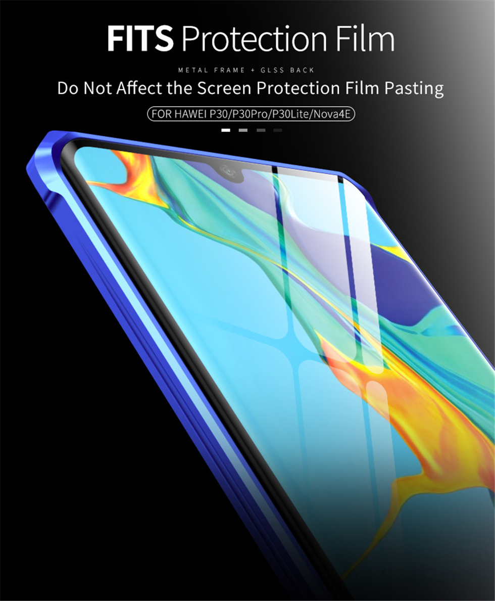 Case Huawei P30 Pro / Pre-Order * กรอบโลหะ + กระจกนิรภัยปกหลัง *