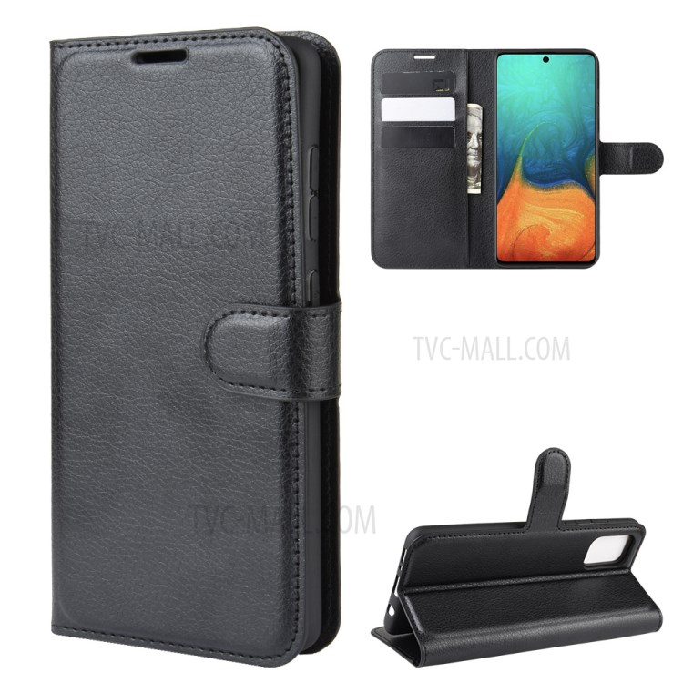 Case Samsung Galaxy A71 / Pre-order * เคสกระเป๋าสตางค์ผิวหนังลิ้นจี่ ช่องเสียบการ์ด Wallet และช่องใส่เงินสด *