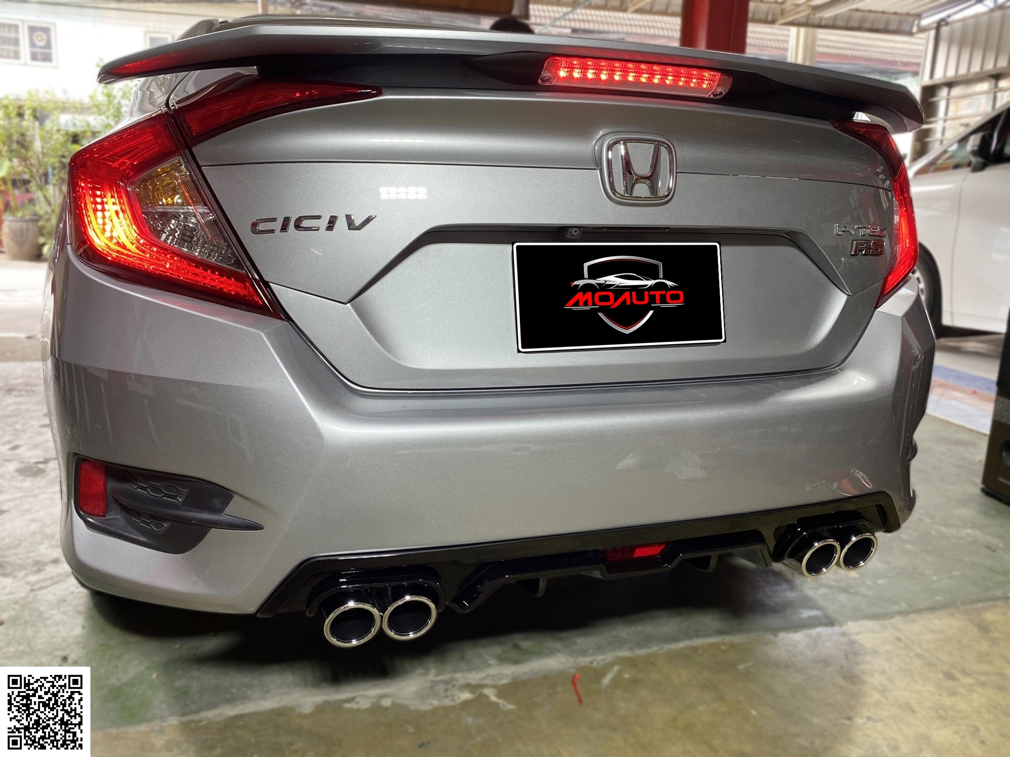 Diffuser ทรง Sport พร้อมปลายท่อหลอก CIVIC FC 2016-2021