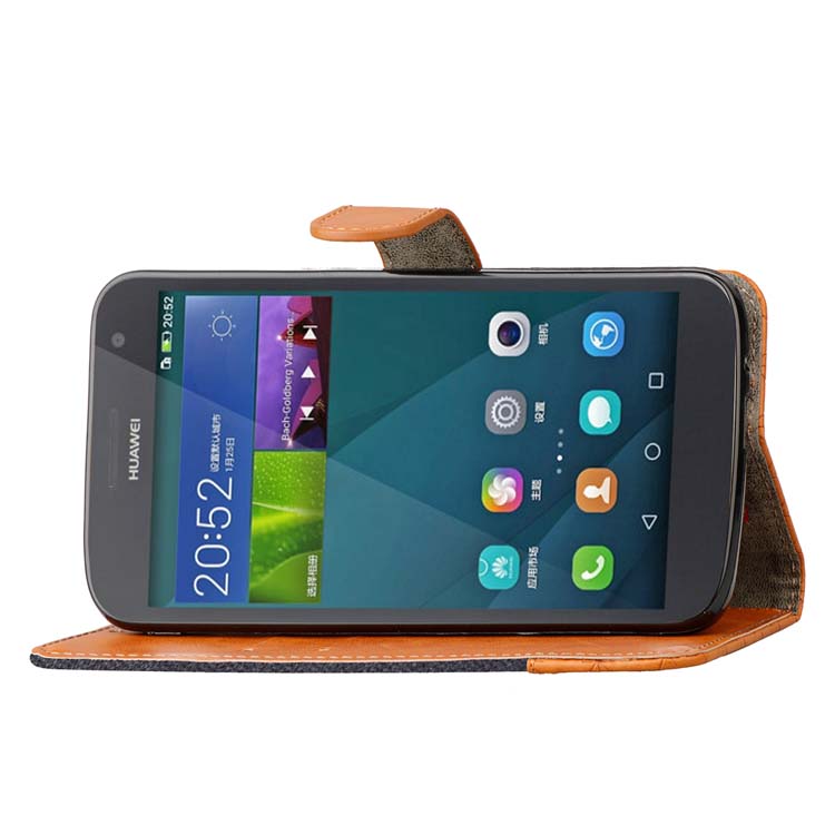 Case Huawei G7 / Pre-order * เคสโทรศัพท์ทำจากผ้ายีนส์และหนัง PU *