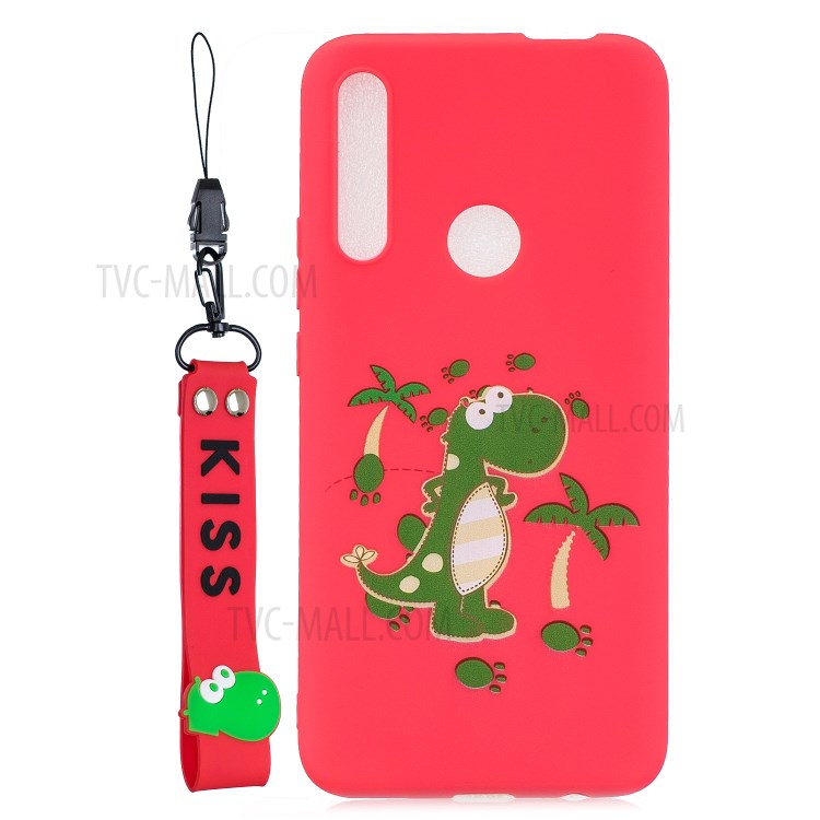 Case Huawei Y9 Prime 2019 / Pre-Order * เคสลวดลายการพิมพ์เคส TPU + เจลพร้อมสายรัดซิลิโคน *