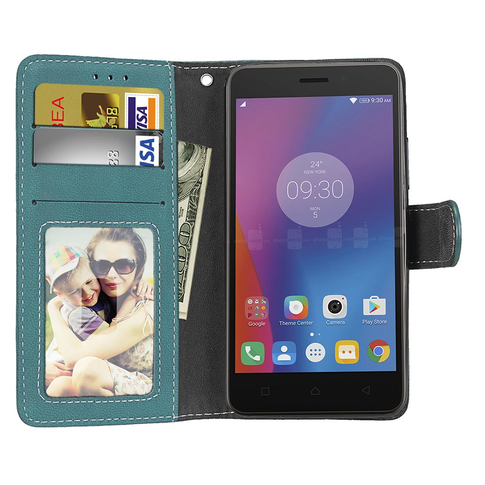 Case Lenovo A6600 / Pre-order * หรูหรา Retro ยืนถือกระเป๋าสตางค์หนัง PU ปกหนัง *
