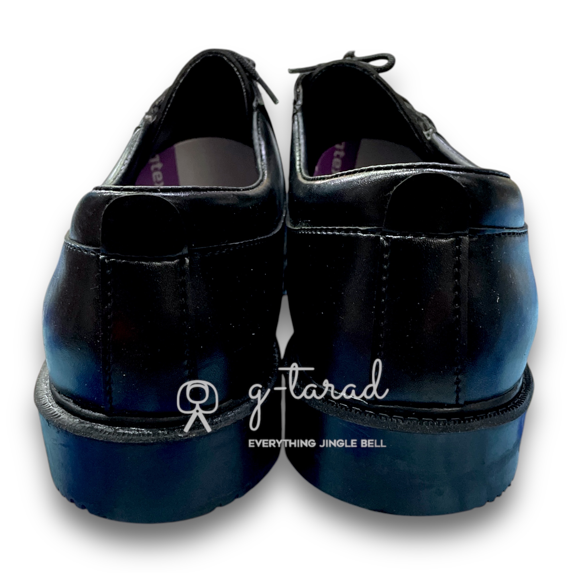 Sainte 16706 - รองเท้าหนังดำชาย ผูกเชือก (No.39-45)