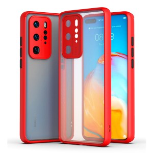 Case Huawei P40 Pro / Pre-order * เคส Soft TPU ขอบ 2 สี + Matte PC Back ไฮบริด *