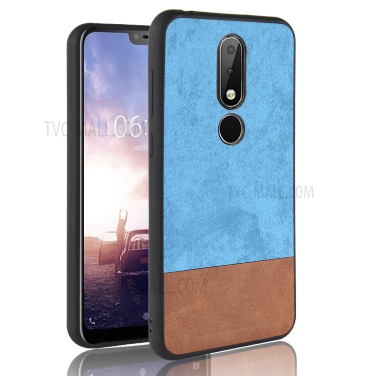 Case Nokia 6.1 Plus / Pre-order * 2 สี Splicing หนัง PU เคลือบ PC + TPU *