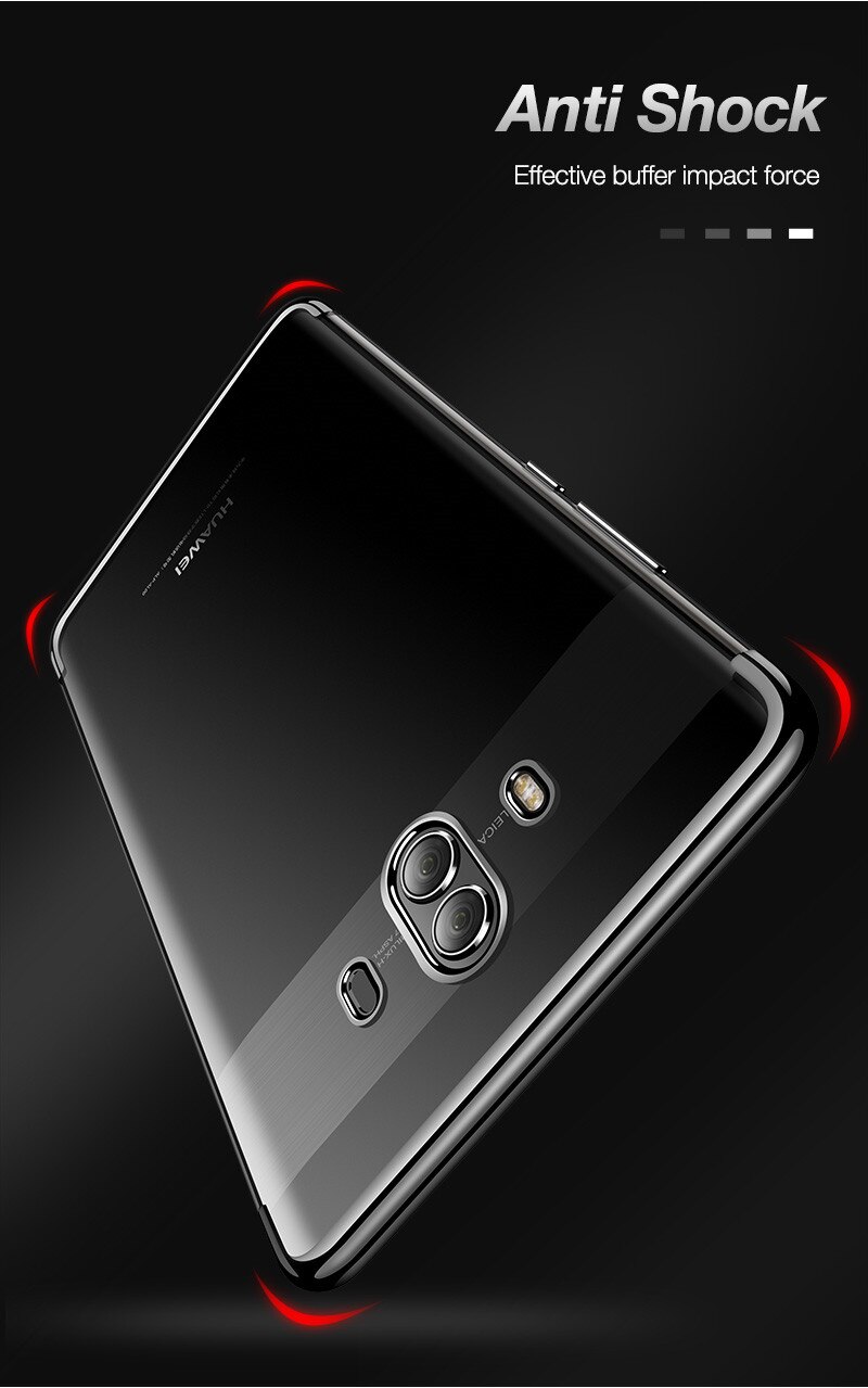 Case Huawei Mate 8 / Pre-order * เคสหรูหราเทคนิคการชุบทอง TPU ซิลิโคนอ่อนนุ่ม *