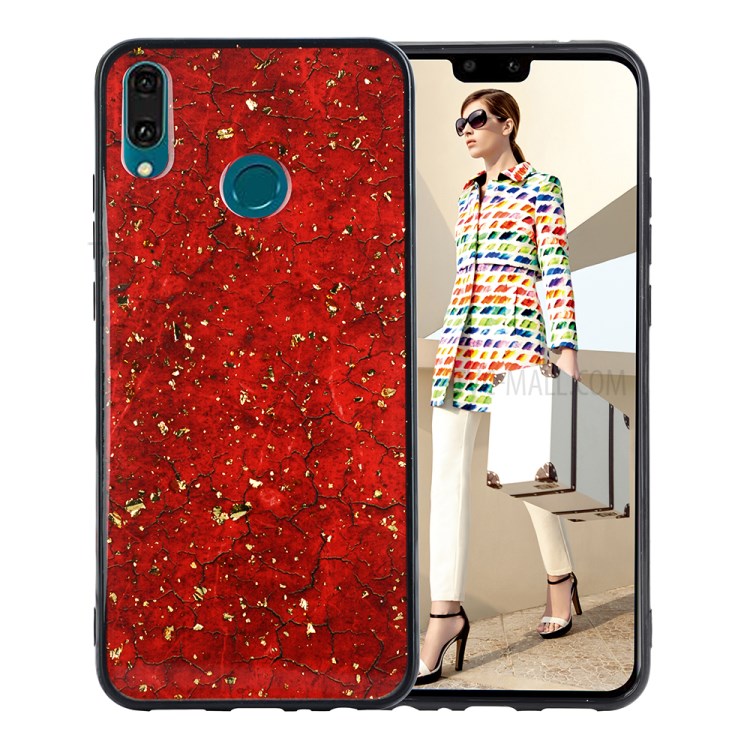 Case Huawei Y9 2019 / Pre-orde * เคสเคลือบปั๊มทองคำเลอค่าหรูหรา วัสดุ TPU อ่อนนุ่มยืดหยุ่นและทนทาน *