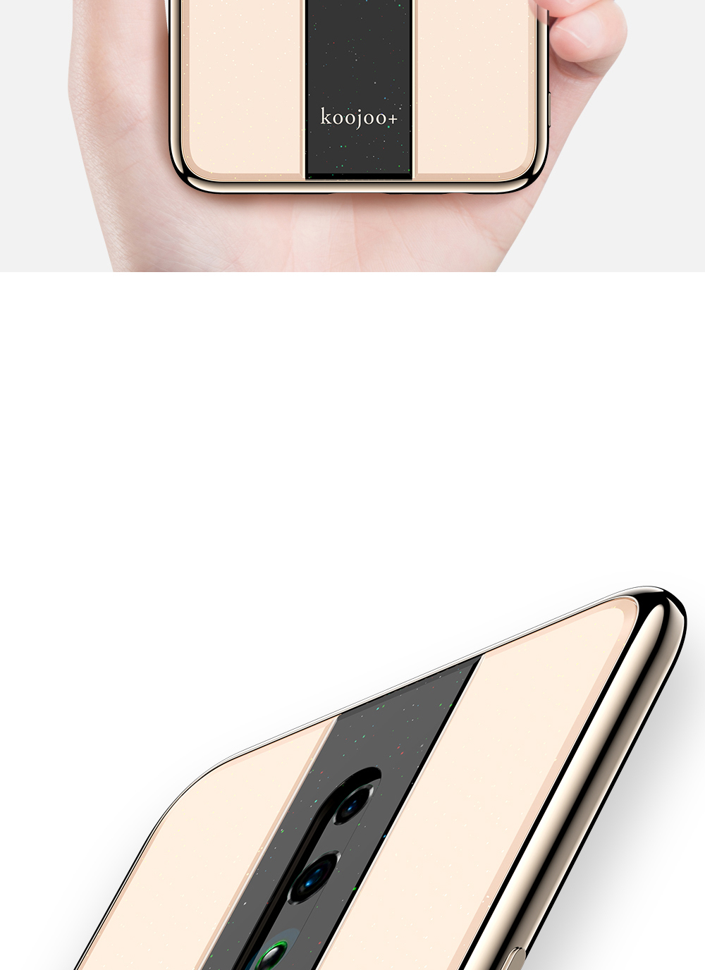 Case OPPO Reno / Pre-order * Electroplated TPU Edge + Plexiglass PC Back Hybrid ปกโทรศัพท์ *