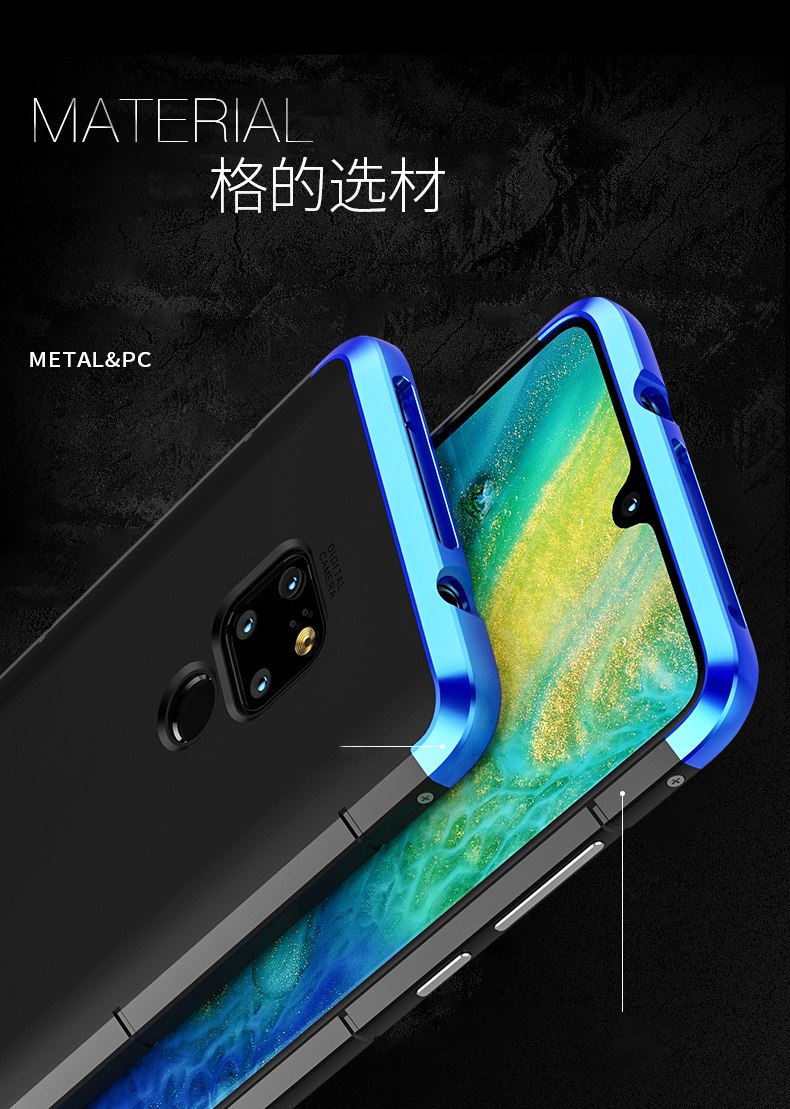 Case Huawei Mate 20 / Pre-order * กรอบกันกระแทกด้วยโลหะ + แผ่นรองหลัง *