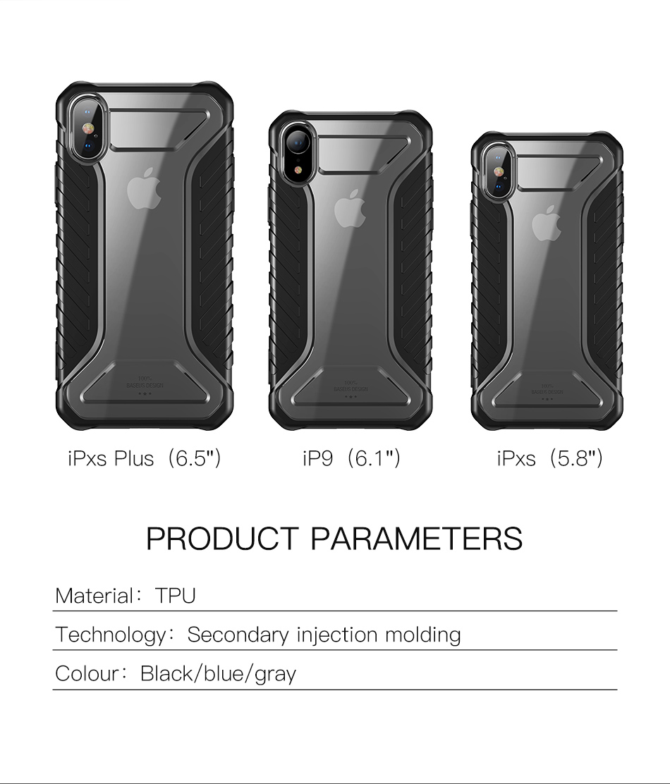 Case iPhone XS / Pre-Order * BASEUS อะคริลิคแกร่ง + ซิลิโคนอ่อนนุ่ม = ป้องกันสองชั้น *