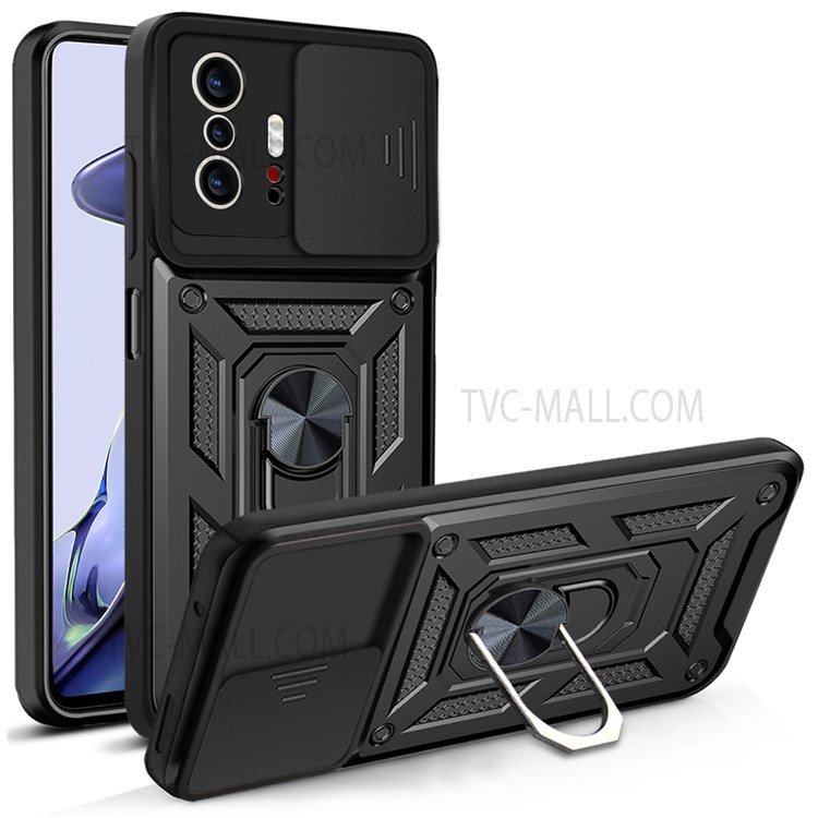 Case Xiaomi 11T / 11T Pro # Pre-Order * เคสฝาครอบสไลด์กล้องที่ใส่แหวน Kickstand PC + เคสโทรศัพท์ TPU *