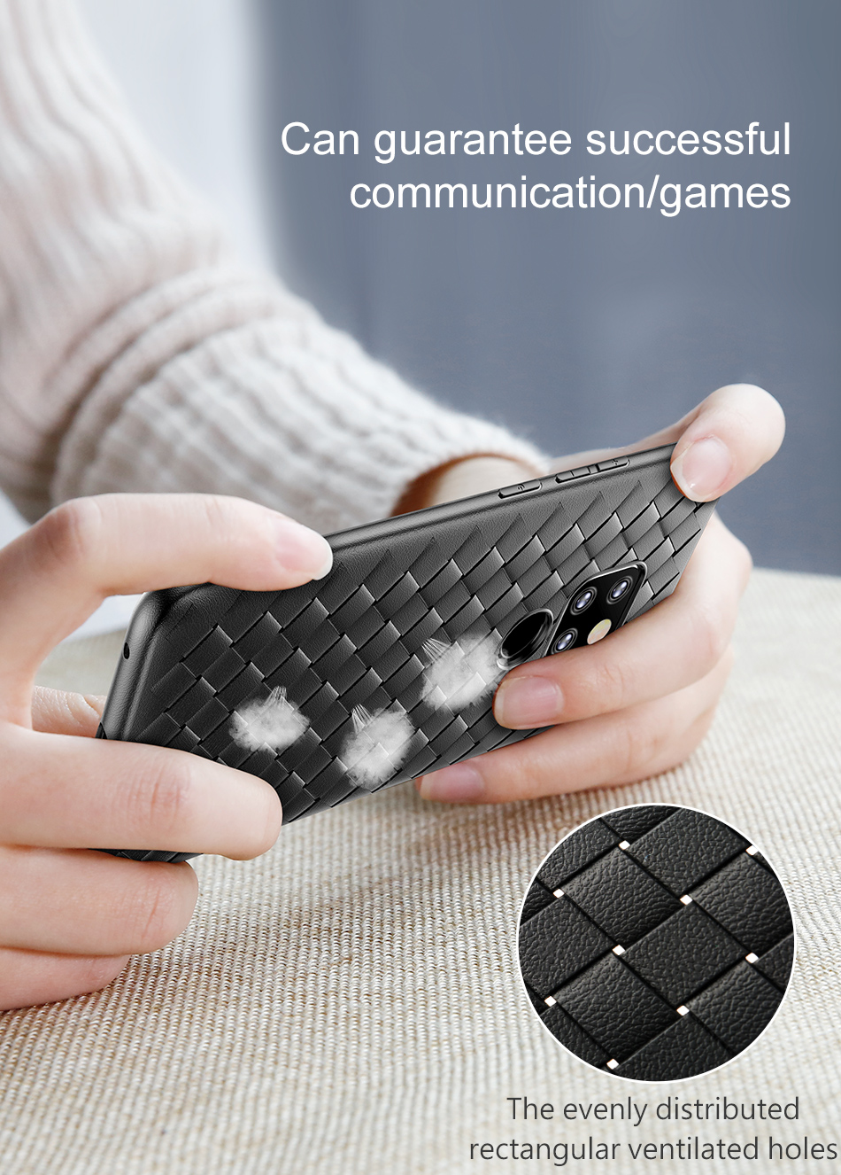 Case Huawei Mate 20 / Pre-order * BASEUS BV วัสดุ TPU จากเยอรมนี Bayer ทอเนื้อสัมผัสกับตาข่ายเพื่อกระจายความร้อน *