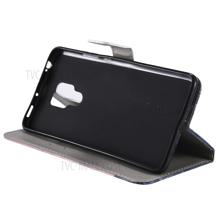 Case Huawei Mate 20 X / Pre-order * เคสกระเป๋าสตางค์ ประดับลวดลายพร้อมขาตั้ง + สายคล้องมือ *