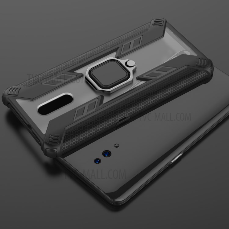 Case OPPO Reno / Pre-order * แบบนักรบหมุนแหวนขาตั้ง PC + TPU ปก *