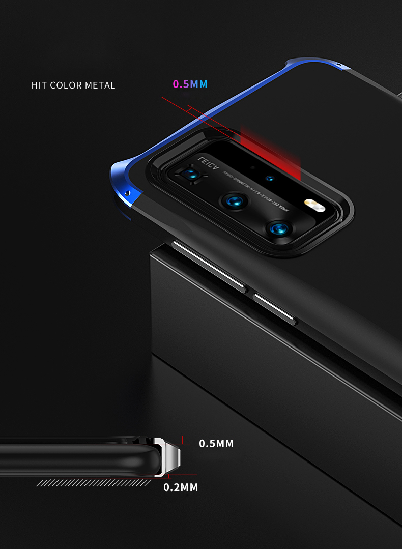 Case Huawei P40 Pro / Pre-order * เคส Defender Series PC + โลหะเคสไฮบริด ทำจากวัสดุพลาสติก + โลหะแข็งและเหนียว *