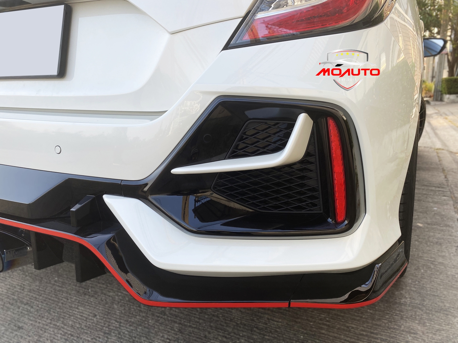 ฝาครอบช่องไฟตัดหมอกหน้า - หลัง งานดิบ ทรง TYPE-R MC CIVIC FC / FK