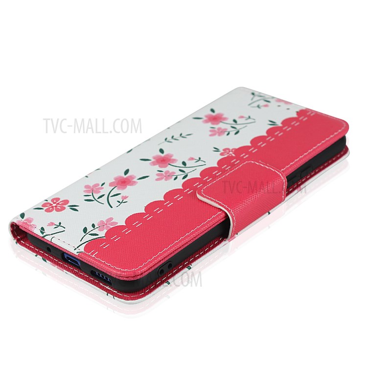 Case Huawei Nova 5T / Pre-order * เคสพิมพ์ลายดอกไม้พื้นผิวหนัง PU + TPU สไตล์กระเป๋า: 3 ช่องเสียบการ์ด + กระเป๋าเงินสด 1 ช่อง *