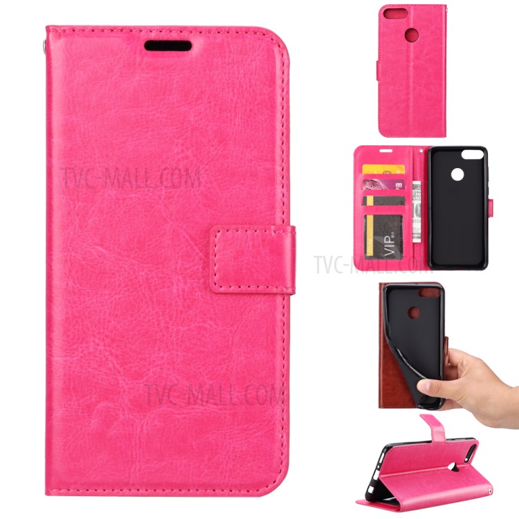 Case Huawei Y9 / Pre-order * เคสหรูพลิกกระเป๋าสตางค์ผิวหนังม้า ซิลิโคน *