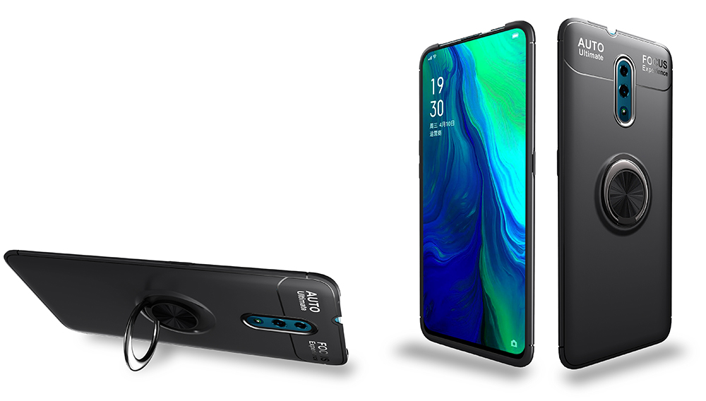 Case OPPO Reno / Pre-order * เคส TPU ขาตั้งแหวนนิ้ว (แผ่นแม่เหล็กโลหะในตัว) วัสดุ TPU คุณภาพสูงกันกระแทกและทนต่อแรงกระแทก *