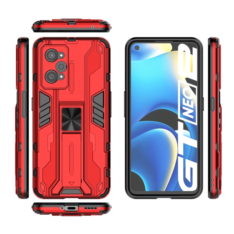 Case Realme GT Neo2 # Pre-Order * Supersonic PC + TPU เคสโทรศัพท์กันกระแทกพร้อมที่วาง *