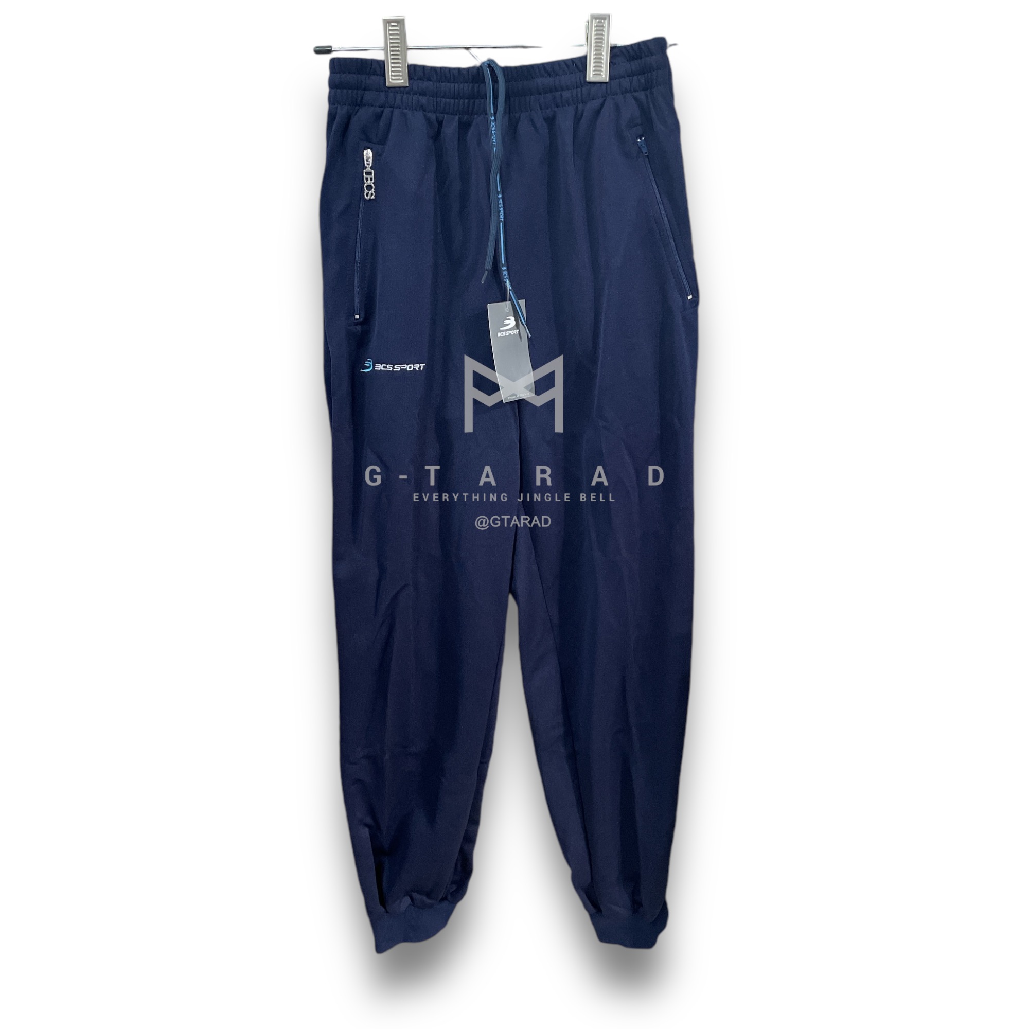 BCS No.3840 กางเกงวอร์ม ขายาว สีดำ/สีกรม/สีขาว