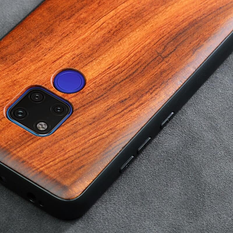 Case Huawei Mate 20 X / Pre-order * เคสหรูหราปกหลัง TPU ไม้แกะสลัก สลิม Coque Boogie Original *