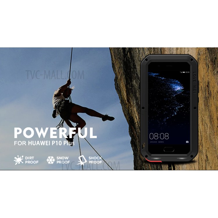 Case Huawei P10 Plus / Pre-order * LOVE MEI วัสดุ: โลหะ + ซิลิโคน + แก้วหุ้มเกราะ *