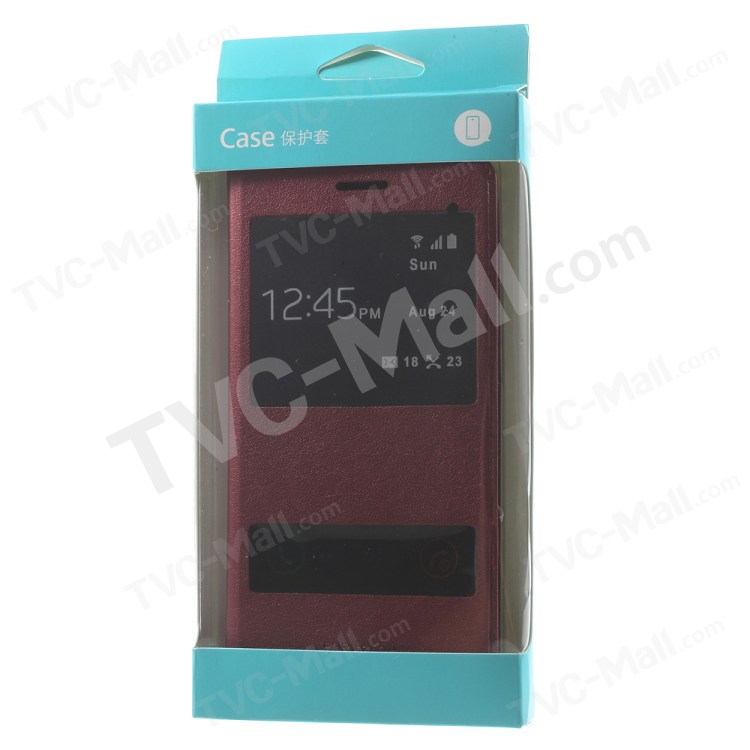 Case Huawei Y6ii / Pre-order * เคสหน้าต่างคู่ หนัง PUที่มีคุณภาพสูง *