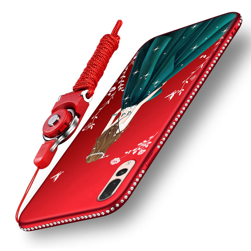 Case Huawei P20 Pro / Pre-order * 3D เพชร TPU ซิลิโคนอ่อนนุ่ม การ์ตูนน่ารัก + สายคล้องคอ *